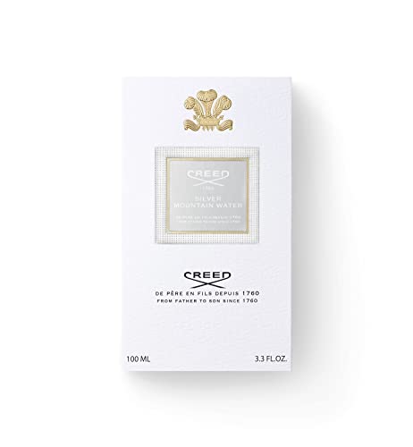 Creed Silver Mountain Water, Men's Luxury Cologne, Citrus, Fruity & Woody Fragrance, 100ML / 3.3 Fl Oz