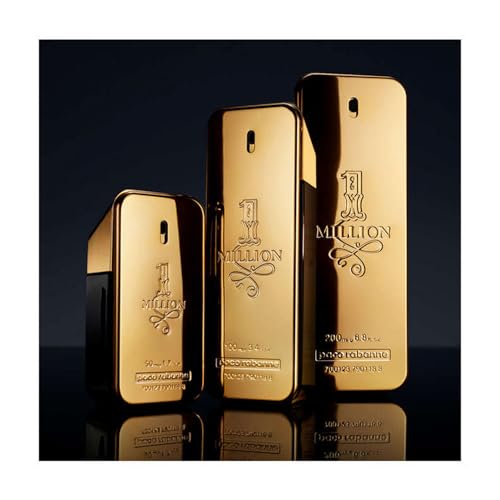 Paco Rabanne 1 Million Fragrance For Men - Fresh And Spicy Notes Of Amber, Leather Tangerine Adds A Touch Irresistible Seduction Ideal With Rebellious Charm Edt Spray 6.8 Oz